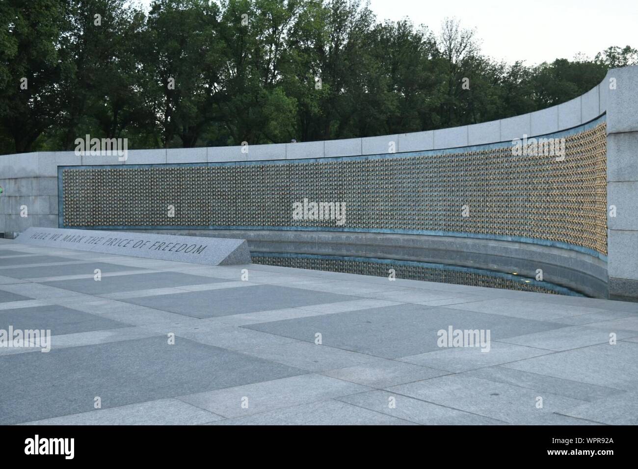 Freiheit Wand an National World War II Memorial Stockfoto