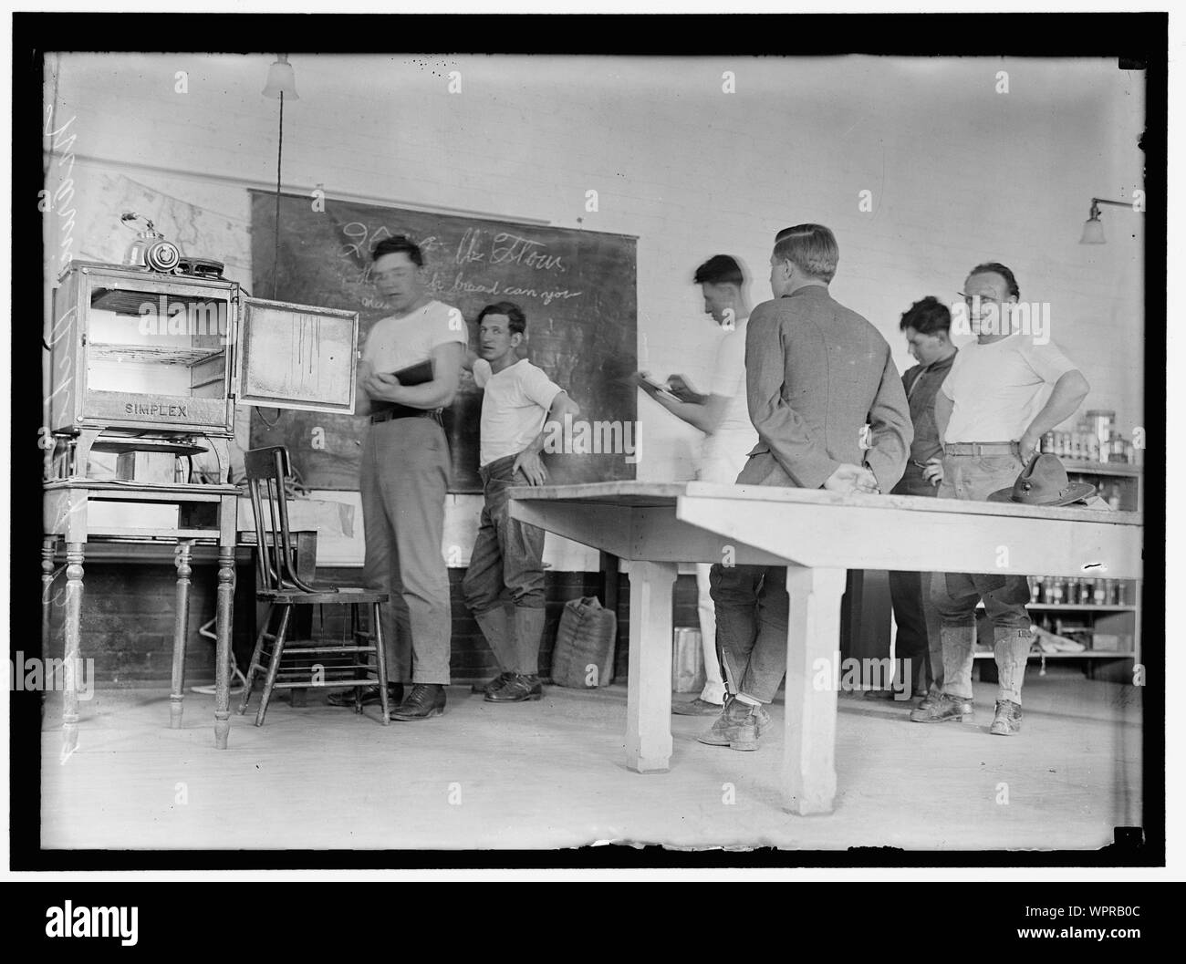 MARINE CORPS, U.S.N. Schule der Backen Stockfoto