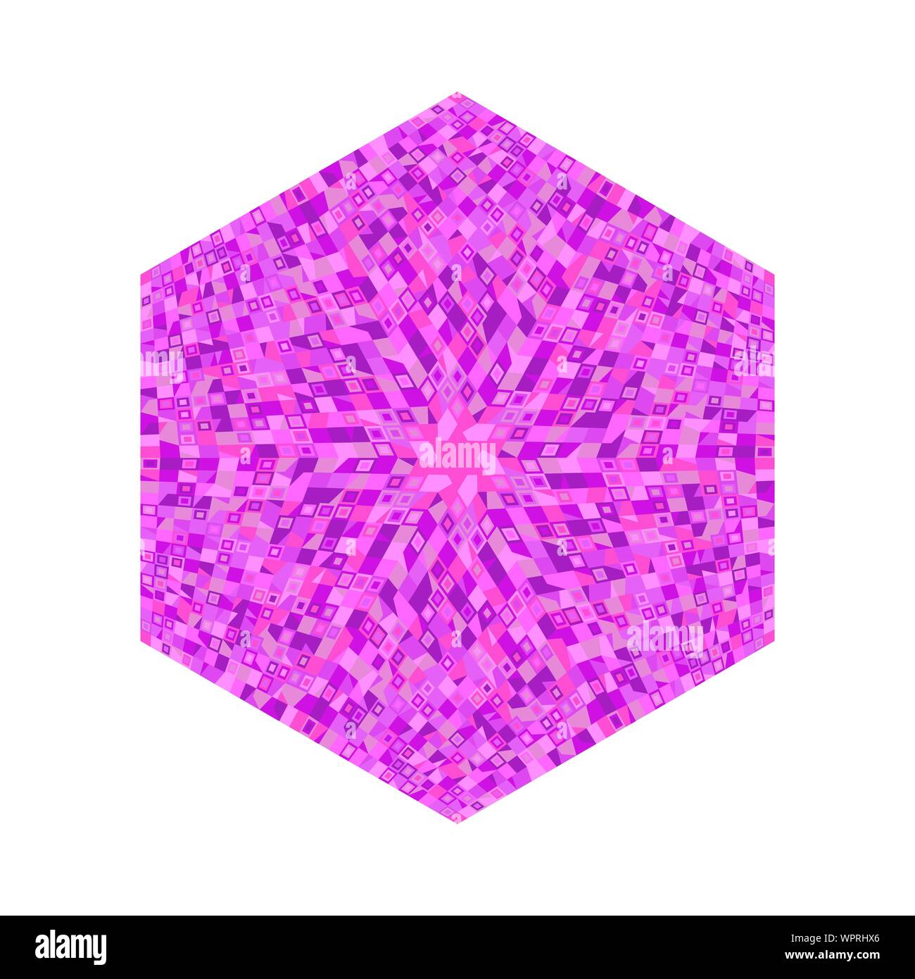 Abstrakte Mosaikfliesen hexagon Symbol Vorlage - bunte geometrische vektor design Element Stock Vektor