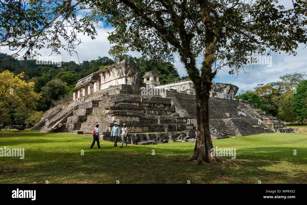 Maya archäologische Stätte von Palenque, Chiapas, Mexiko Stockfoto