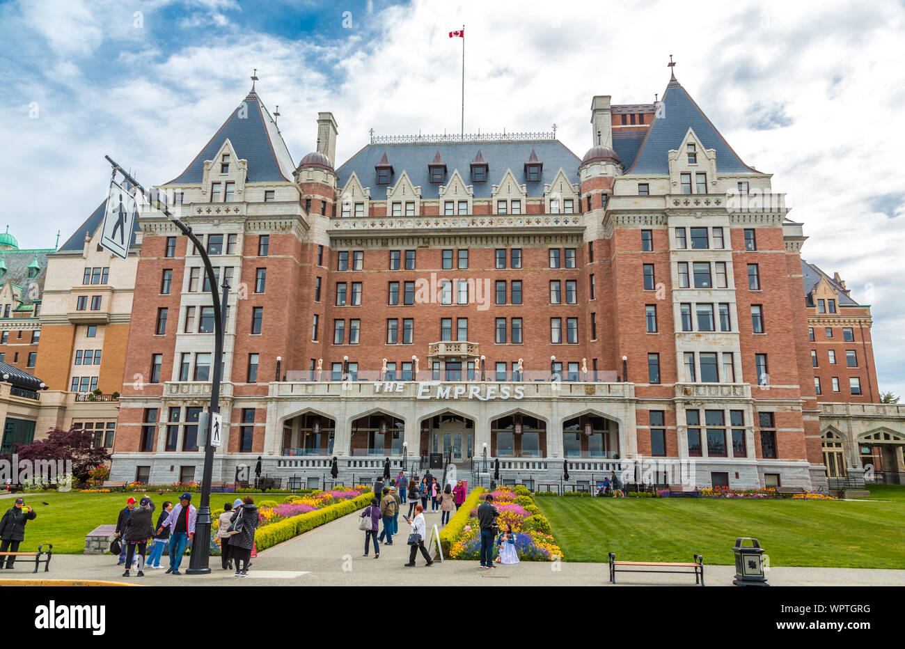 Das Fairmont Empress Hotel in Victoria, British Columbia, Kanada Stockfoto