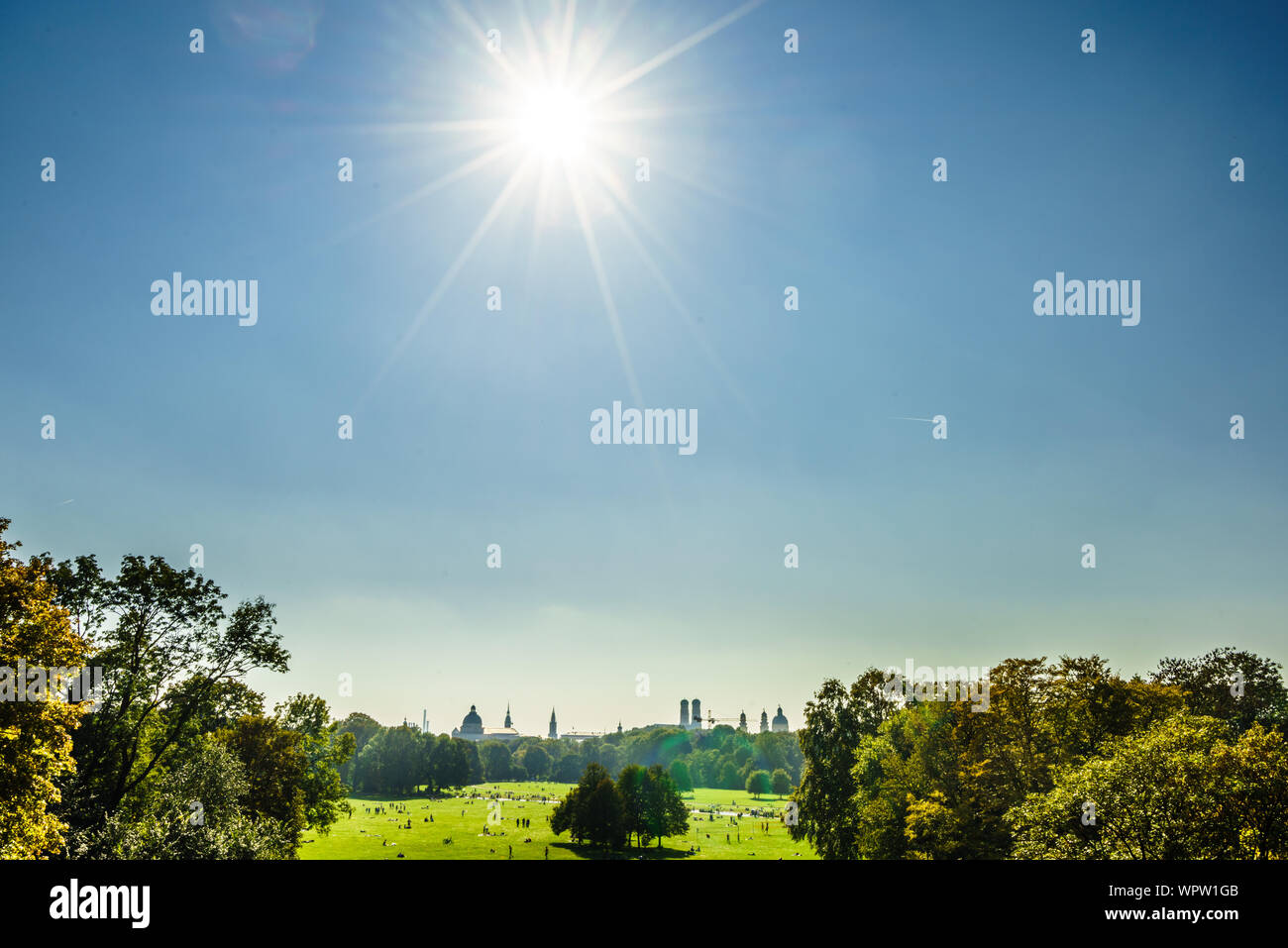 Englischer Garten München in Bayern, München in Bayern Stockfoto