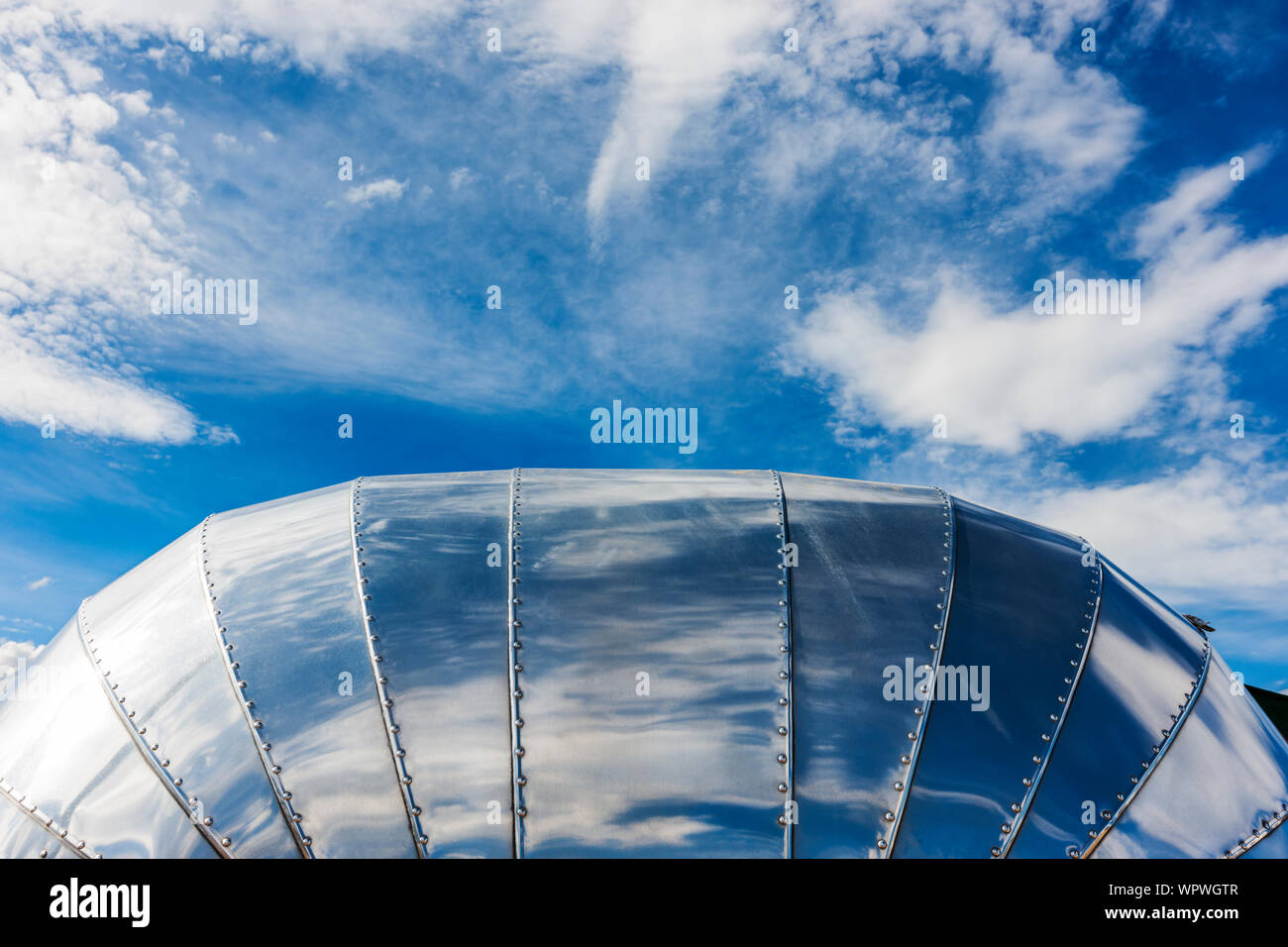 Airstream camping trailers im Vintage Airstream Club Rocky Mountain Rally Stockfoto