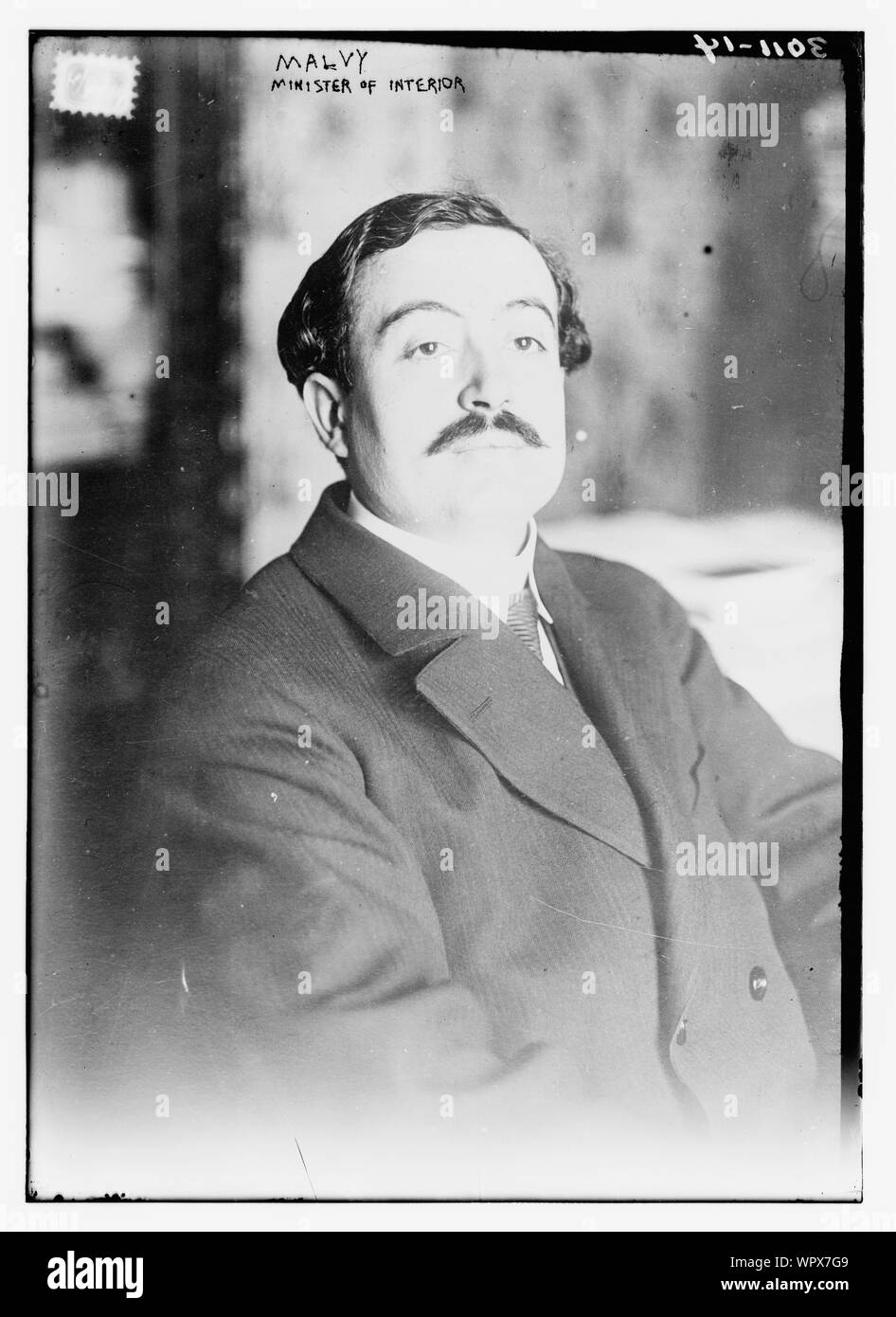 Malvy-- Minister des Innern Stockfoto