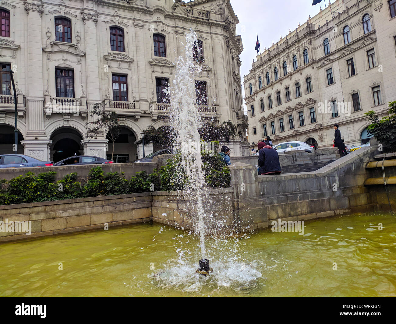Plaza San Martin, dem Hauptplatz in der Altstadt von der peruanischen Hauptstadt Lima Stockfoto