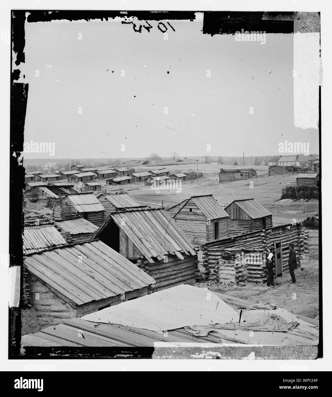 Manassas, Virginia. Konföderierten Winter Quarters Stockfoto