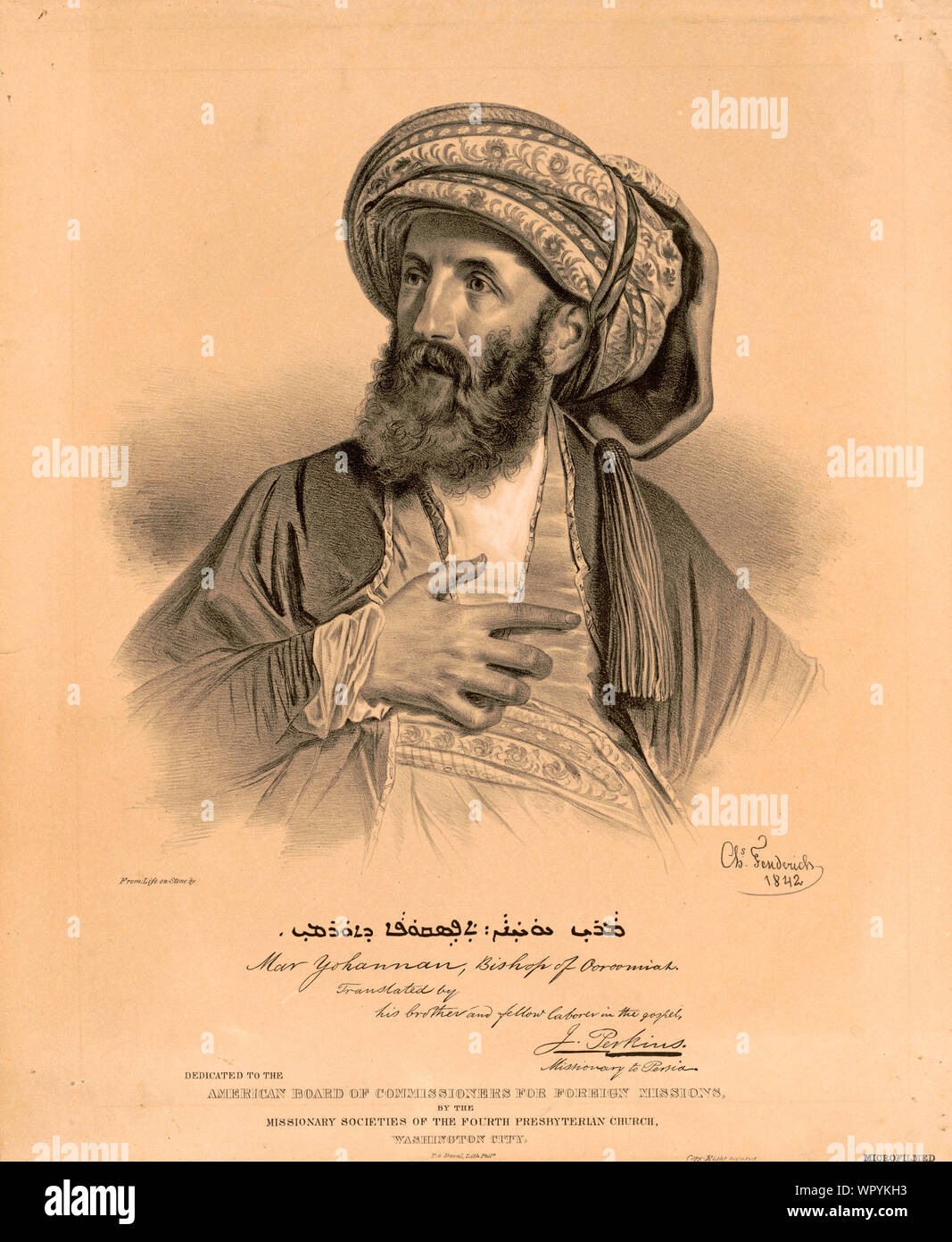Mar Yohannan, Bischof von Ooroomiah Stockfoto