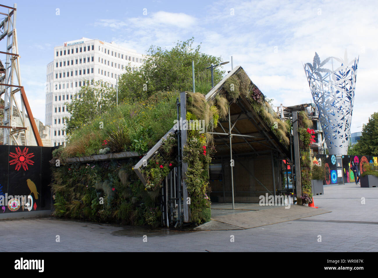 Kirchen bei Reparaturarbeiten in Christchurch, Neuseeland Stockfoto