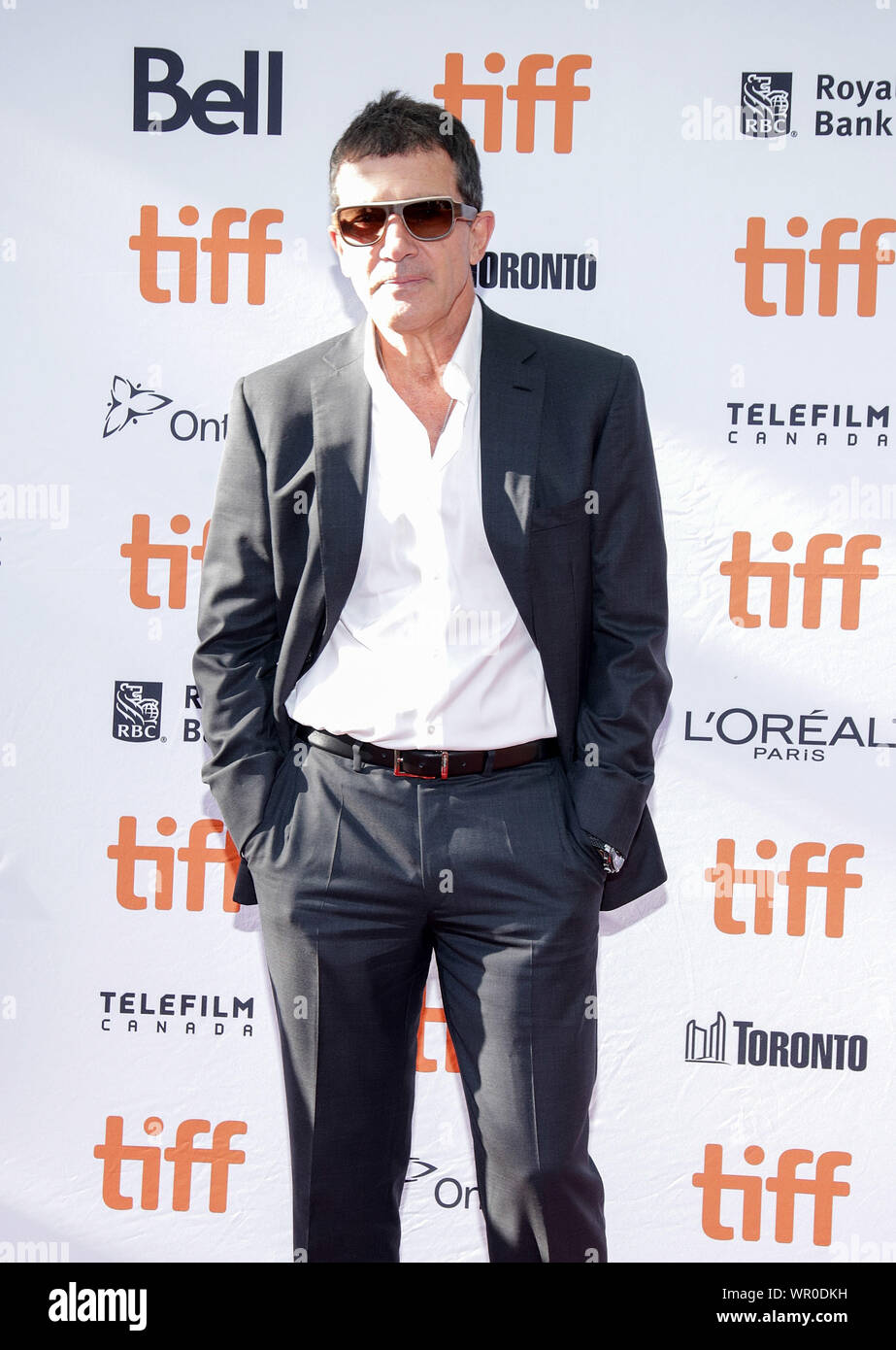 TORONTO, ONTARIO - SEPTEMBER 09: Antonio Banderas besucht die 2019 Toronto International Film Festival TIFF Tribut Gala im Fairmont Royal York Hotel am September 09, 2019 in Toronto, Kanada. Foto: PICJER/imageSPACE Stockfoto