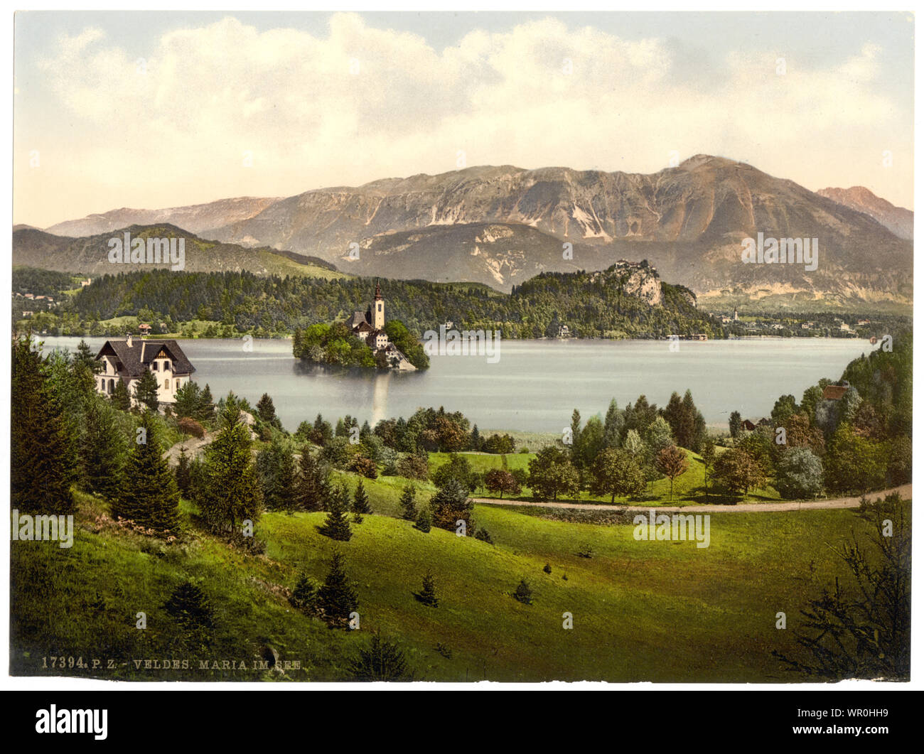 Maria See, Krain, Österreich-ungarn; Drucken. 17394.; Teil: Ansichten der österreichisch-ungarischen Monarchie in der Photochrom print Collection.; Titel von den Detroit Publishing Co., Katalog J - Ausland abschnitt, Detroit, Mich.: Detroit Publishing Company, 1905.; Stockfoto