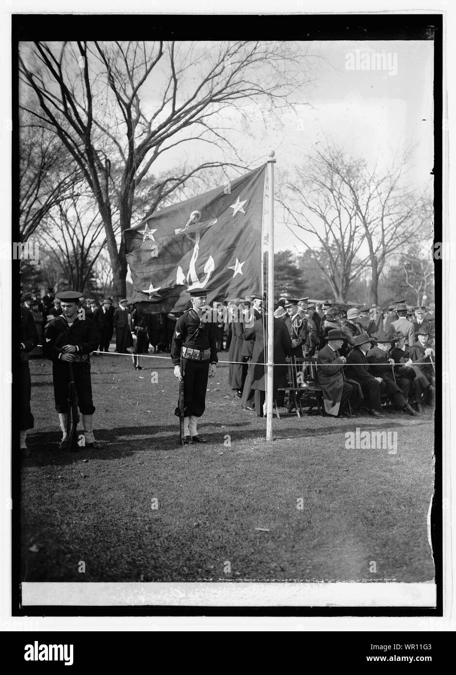 Marines review Weiß Menge Stockfoto