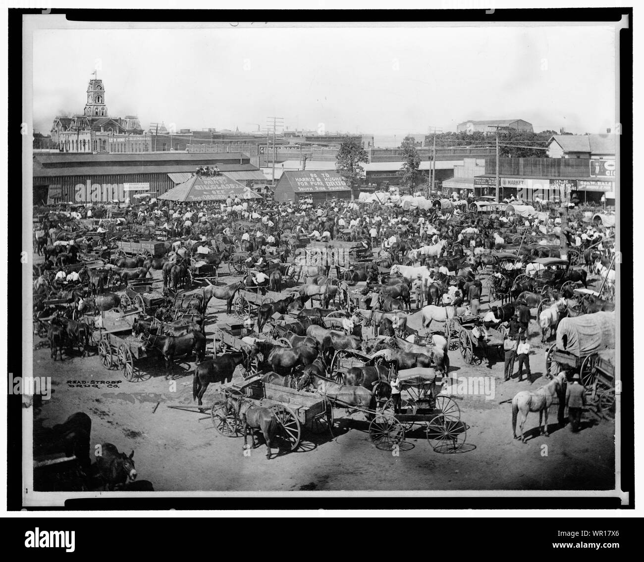 Marktplatz, Cleburne, Texas Stockfoto