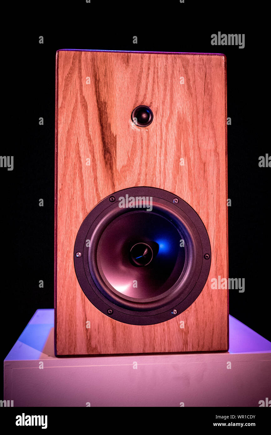 Custom Made Hi fidelity Studio Lautsprecher Stockfoto