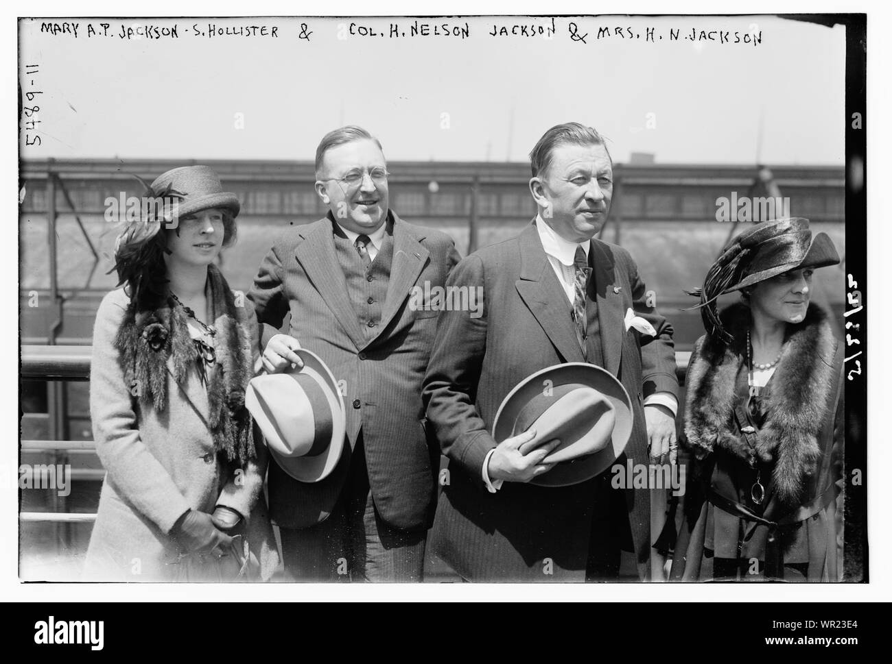 Maria A.P. Jackson, S. Hollister & Col. H. Nelson, Jackson & Frau H.N. Jackson Stockfoto
