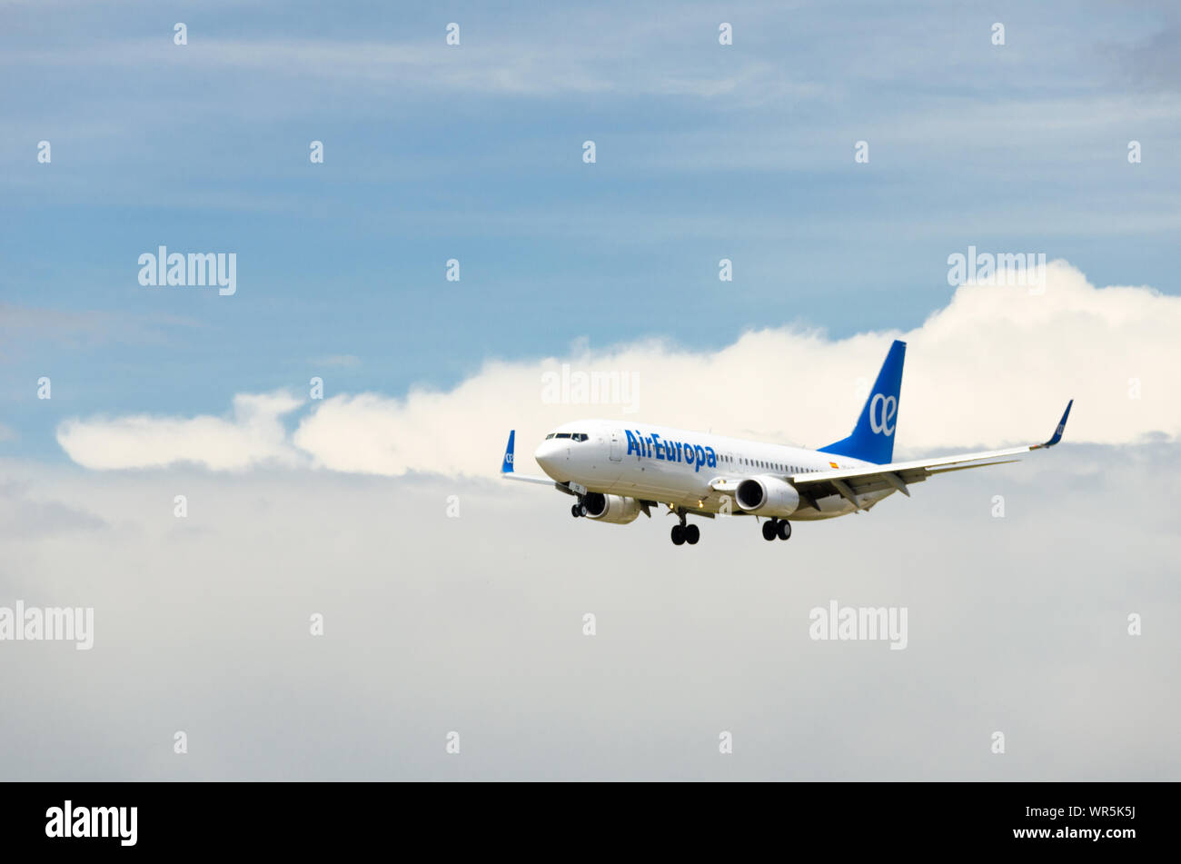 Barcelona, Spanien - 18. Mai 2019: AirEuropa Flugzeug Boeing 737 am Flughafen El Prat in Barcelona Stockfoto