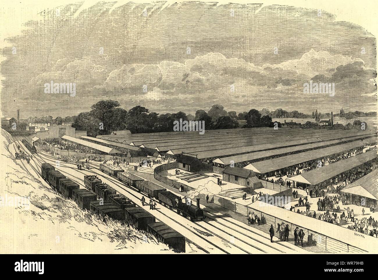 Sitzung der Royal Agricultural Society Englands bei Chelmsford. Essex 1856 Stockfoto