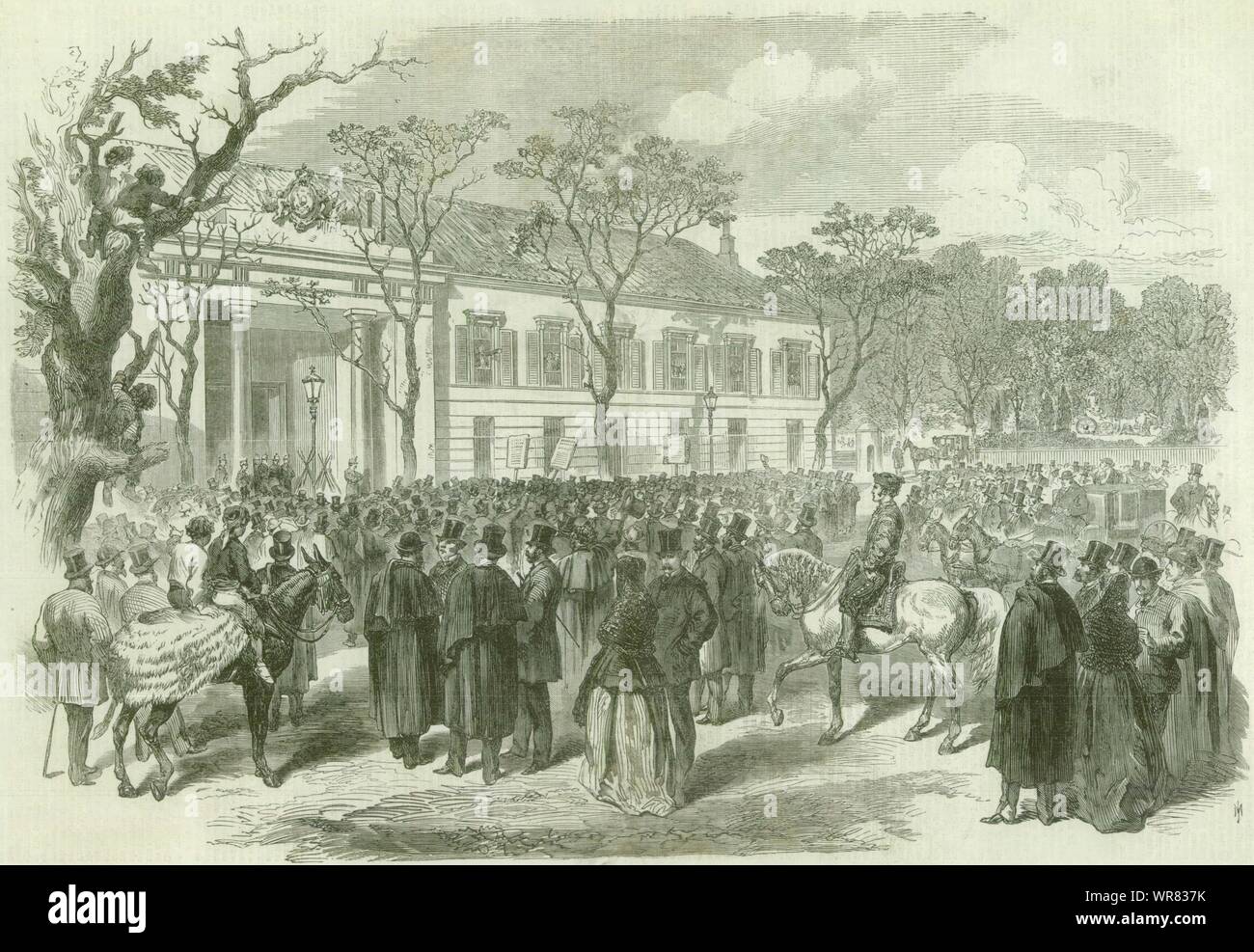 Glorreiche Revolution Spanien: Monarchisten Minister Palast des Präsidenten 1868 Stockfoto