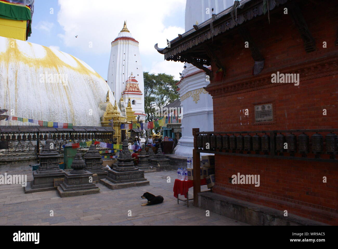 Boudhanath ist ein Stupa in Kathmandu, Nepal. Stockfoto