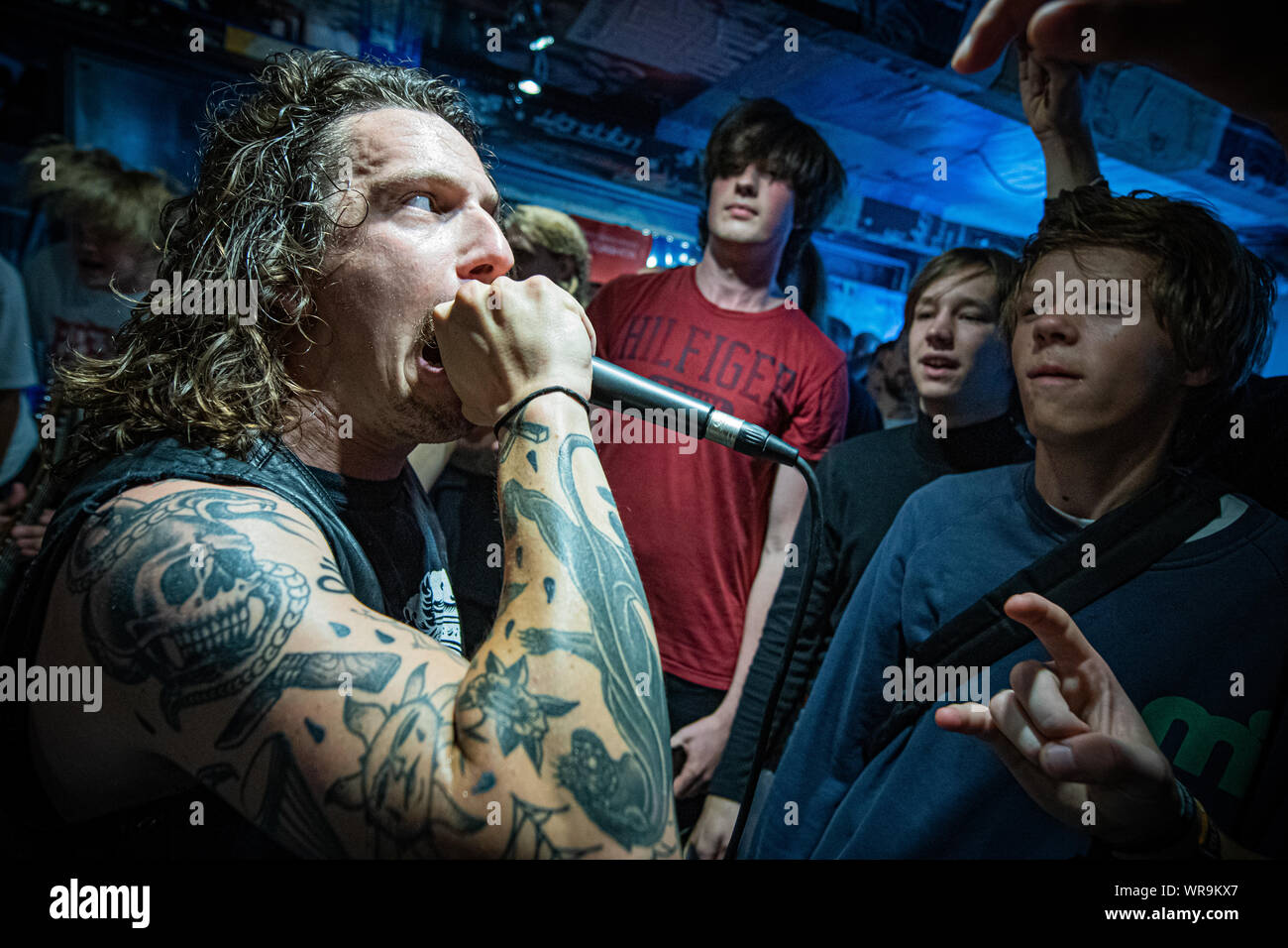 Aarhus, Dänemark. 21. August 2018. Die dänischen Death Metal Band Baest ...