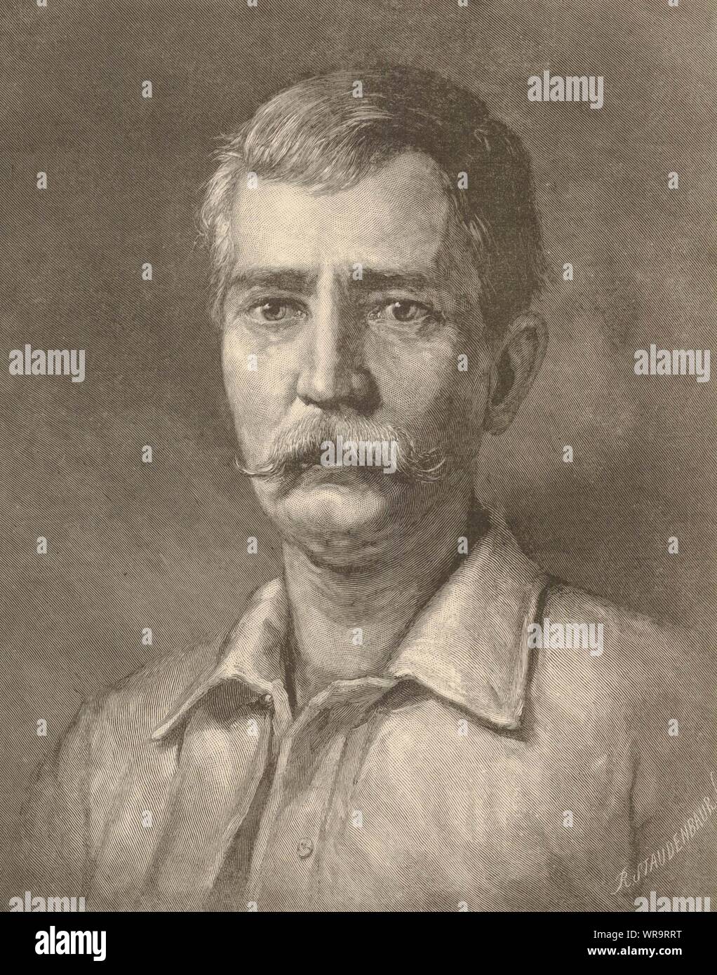 Henry Morton Stanley, erster Gouverneur der neuen Freistaat Kongo 1885 Stockfoto