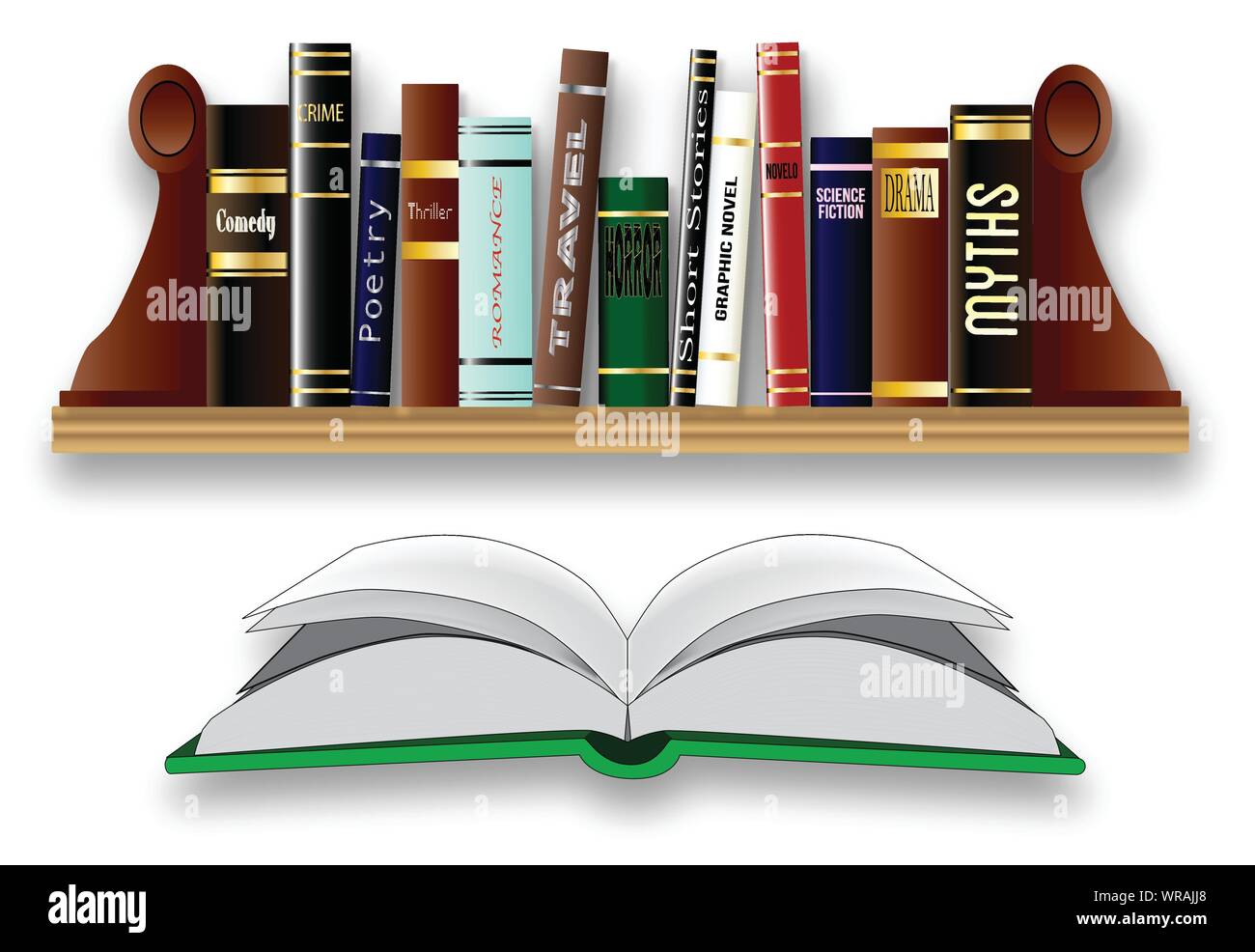Bücher Stock Vektor