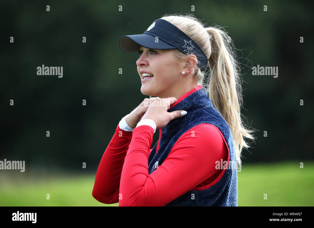 Das Team USA Jessica Korda am 11. Während der Vorschau Tag zwei des Solheim Cup 2019 in Gleneagles Golf Club, Auchterarder. Stockfoto