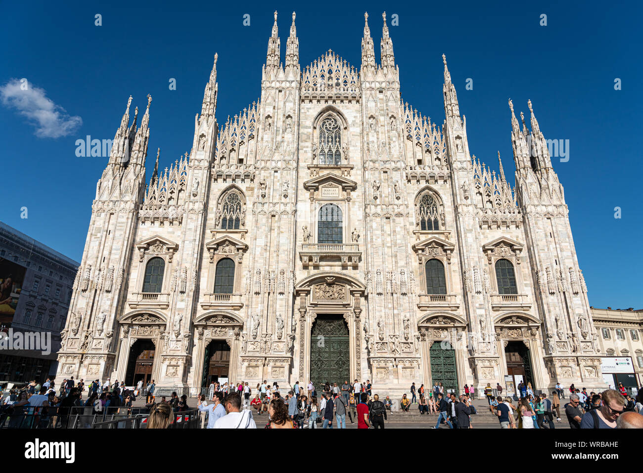 Mailand, Italien - 30. MAI 2019: Mailänder Dom (Mailand Kuppel) einer der am meisten besuchten Sehenswürdigkeiten der Stadt, ist die größte Kirche in Italien und der Dritte l Stockfoto
