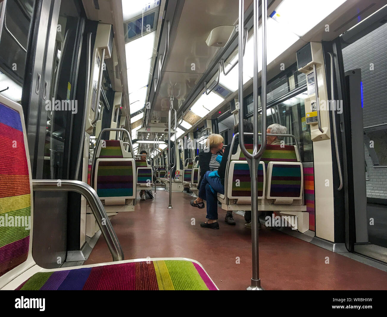 U-Bahn Linie 1, Paris, Ile-de-France, Frankreich Stockfoto