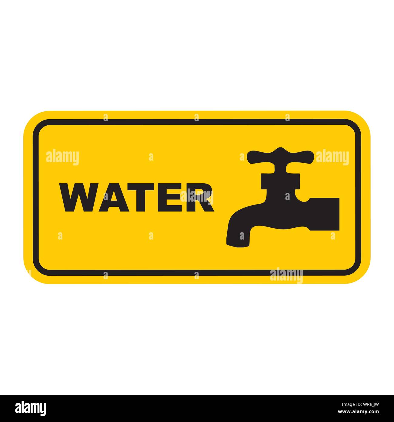 Wasser Zeichen Vektor Stock Vektor