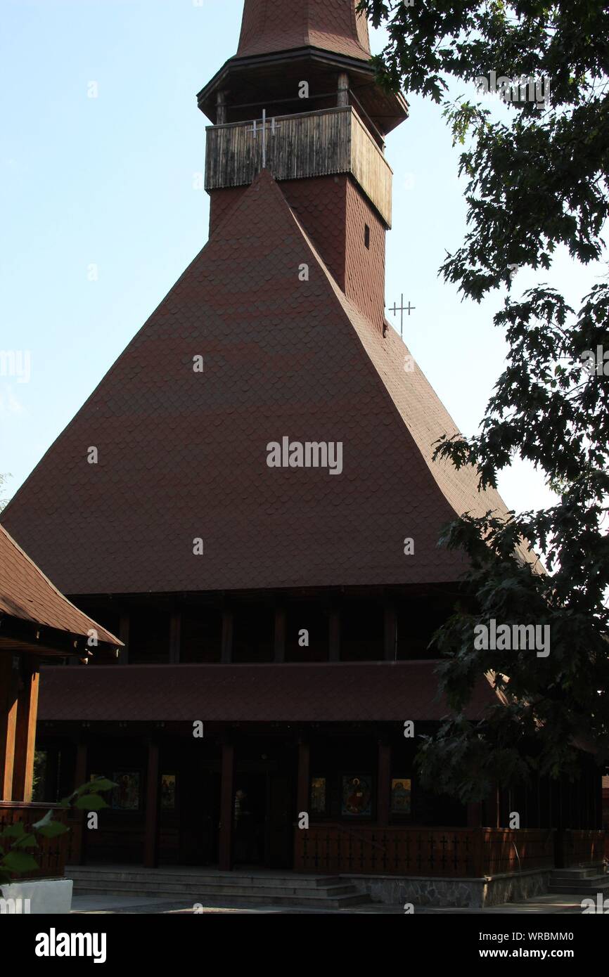 Traditionelle hölzerne Kirche Stockfoto