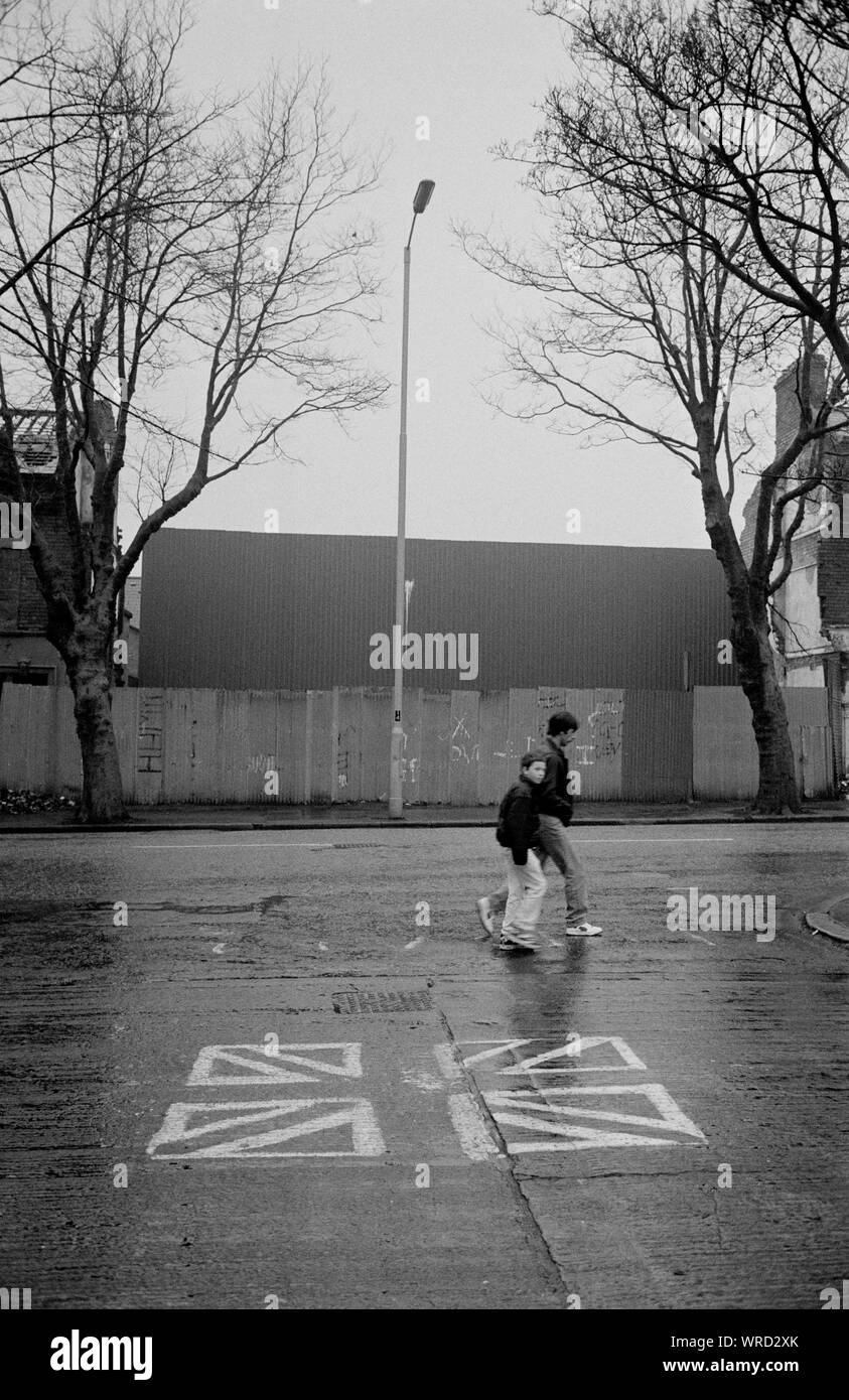 In Belfast, Nordirland, im Dezember 1992. Stockfoto