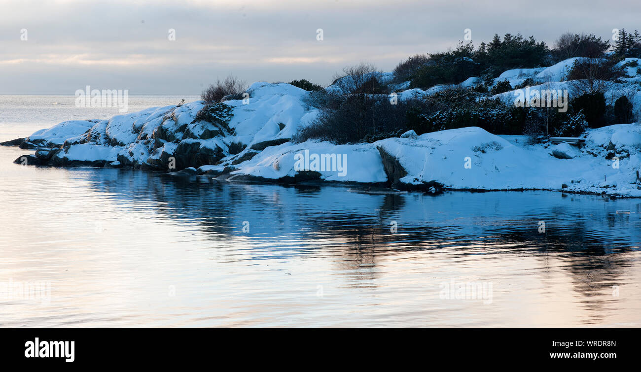 Schweden - Winter, Kältesten, Jahreszeit, Regionen, Einfrieren, Temperaturen, Eis, Schnee Stockfoto