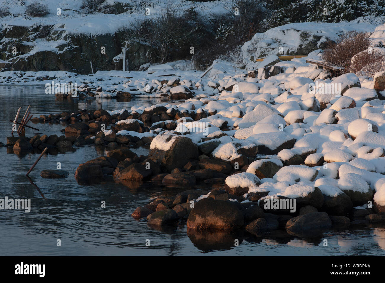 Schweden - Winter, Kältesten, Jahreszeit, Regionen, Einfrieren, Temperaturen, Eis, Schnee Stockfoto