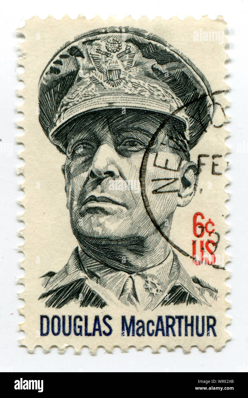 Douglas MacArthur auf uns Porto mark Stockfoto