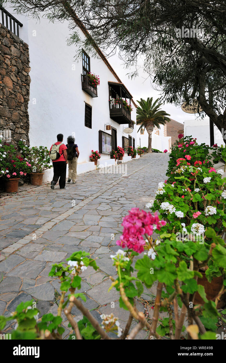 Die ehemalige Hauptstadt von Fuerteventura Betancuria liegt in einem malerischen Tal seit dem 15. Jahrhundert. Kanarischen Inseln. Spanien Stockfoto