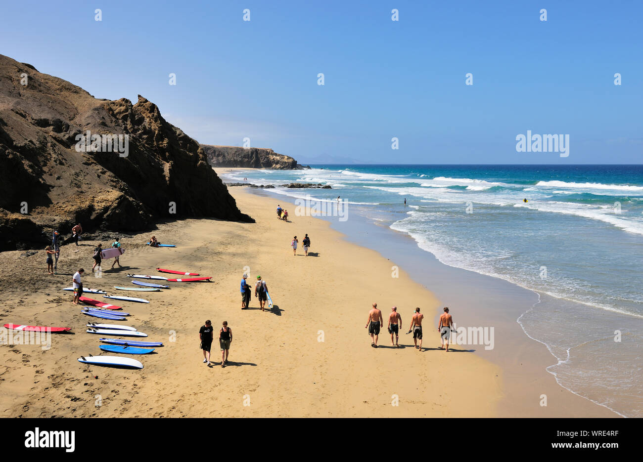 Playa de La Pared. Fuerteventura, Kanarische Inseln. Spanien Stockfoto