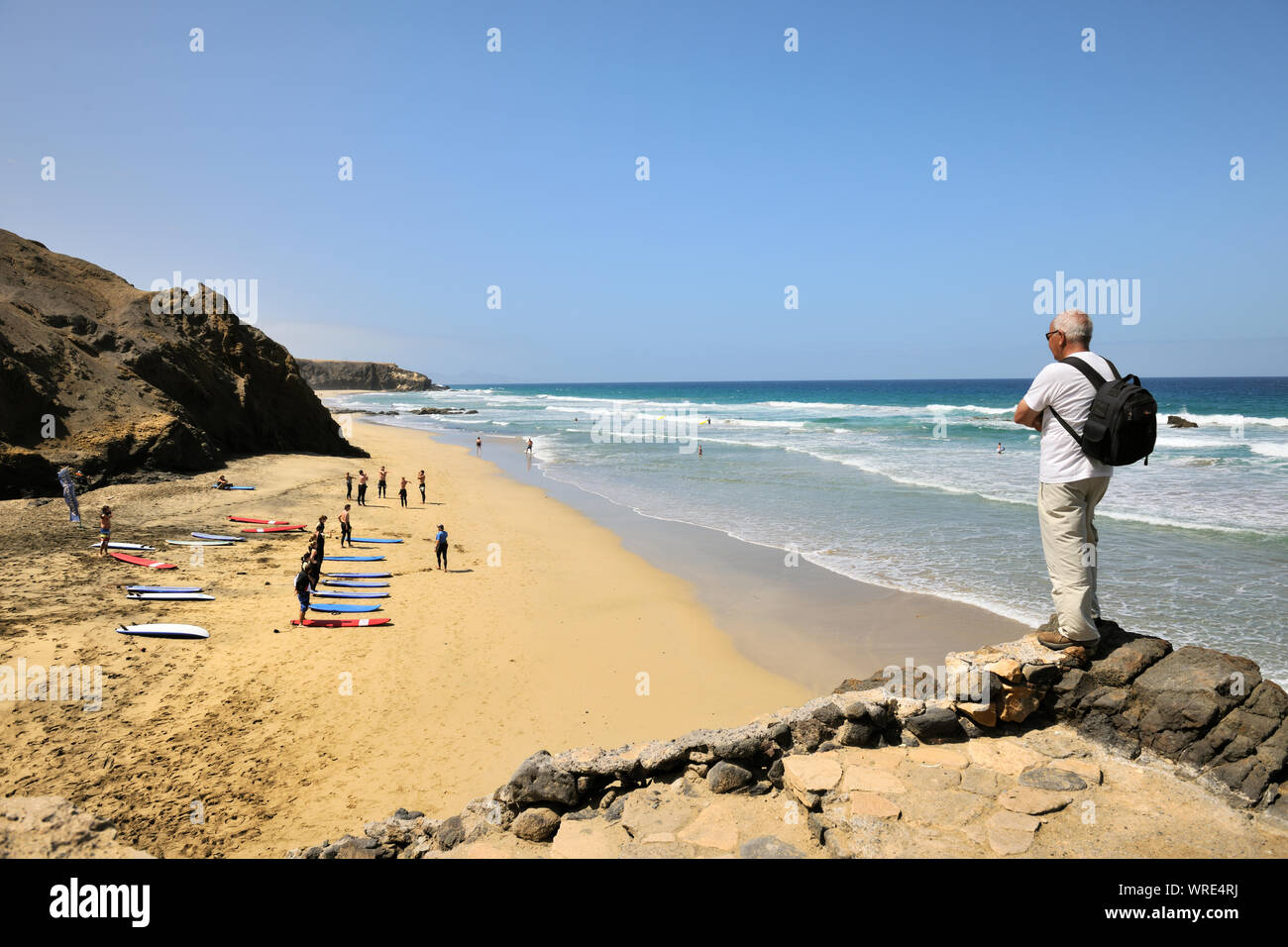 Playa de La Pared. Fuerteventura, Kanarische Inseln. Spanien Stockfoto