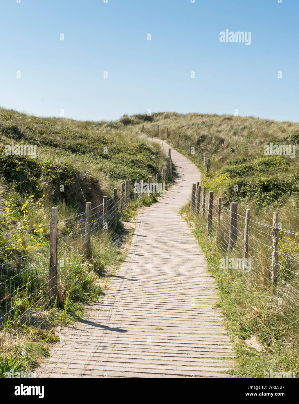 Promenade am Meer, godrevy Point, North Cornwall Stockfoto