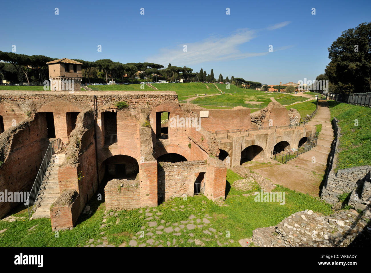 Italien, Rom, Circus Maximus Stockfoto