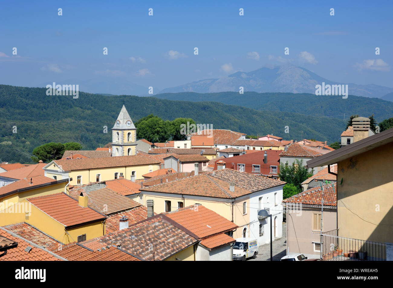 Italien, Basilicata, Nationalpark Pollino, San Severino Lucano Stockfoto