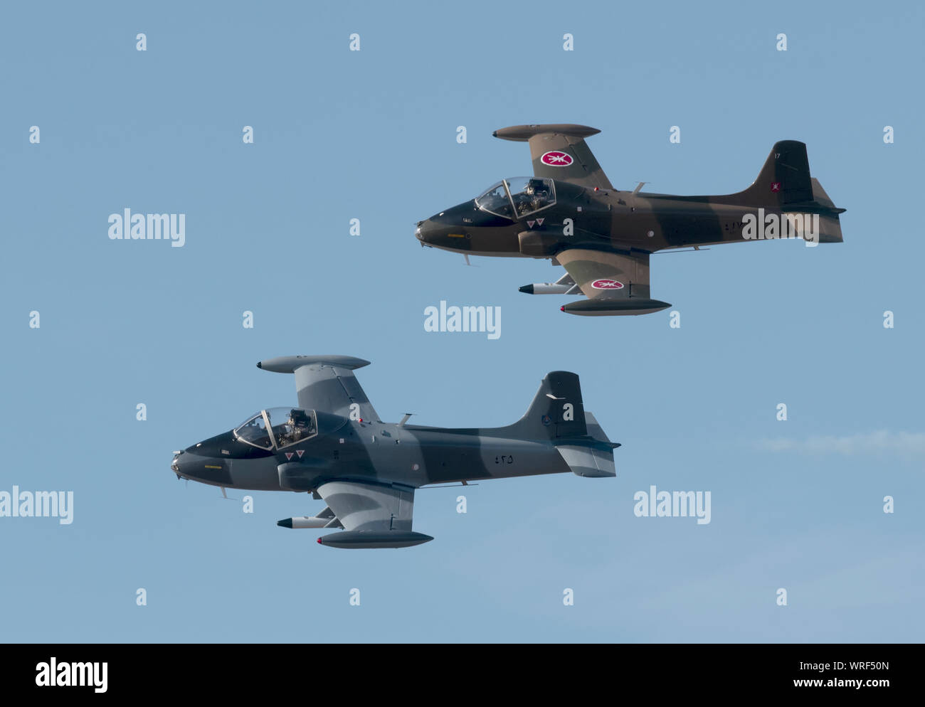 Die Strikemaster Paar durchführen an den 2019 Southport, Merseyside, UK Stockfoto