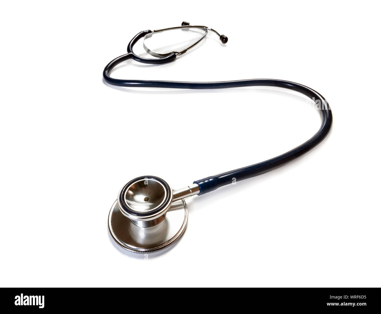 Stethoskop auf weißem Hintergrund. Health Care Konzept Stockfoto