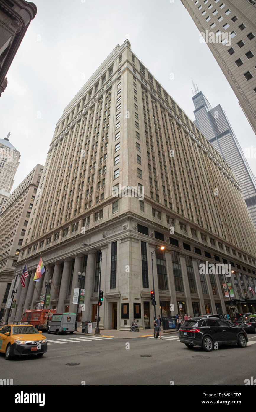 JW Marriott Hotel früher der City National Bank und Vertrauen Hauptsitz Chicago Illinois USA Stockfoto