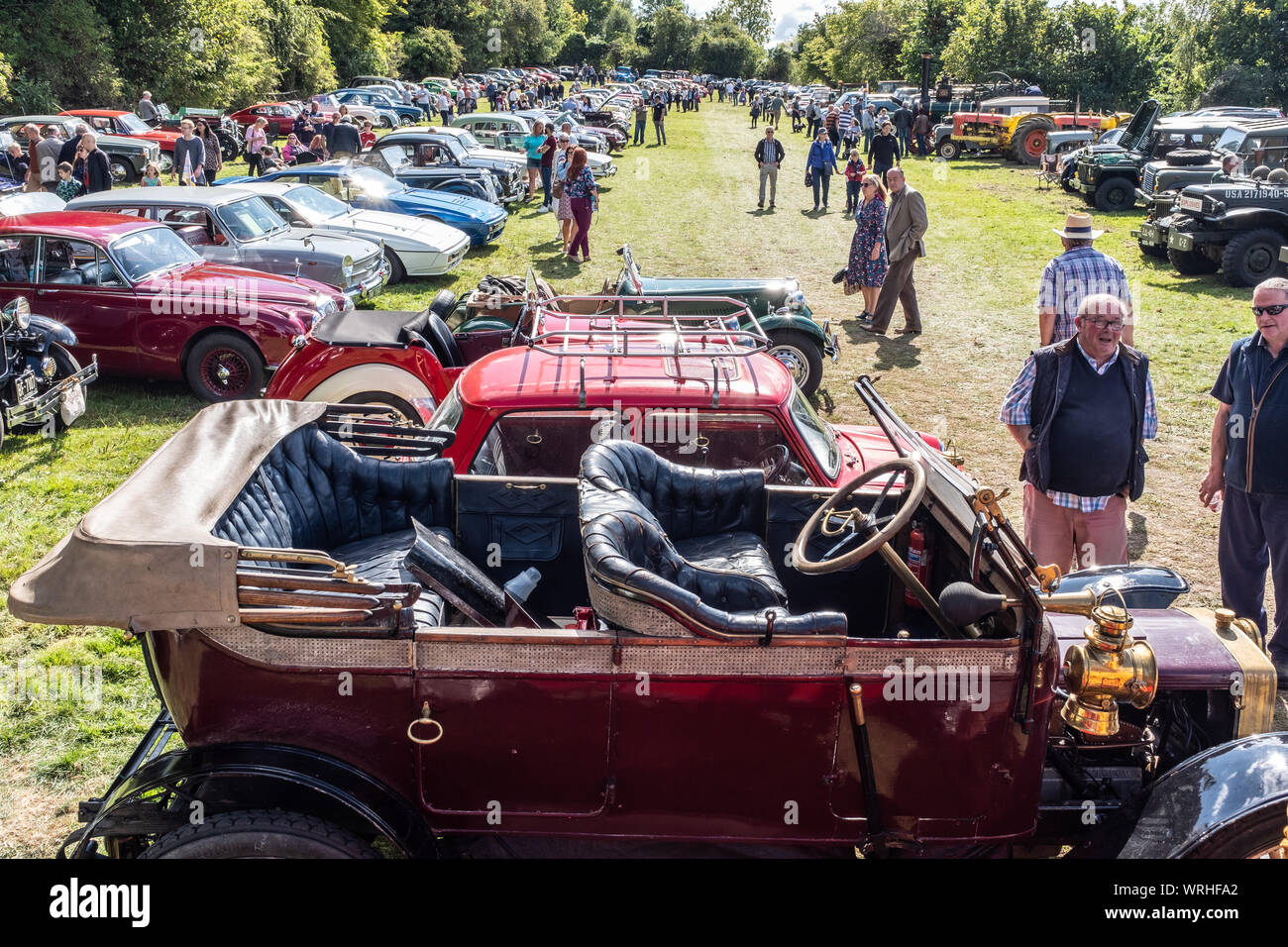 1905 Adler auf einem Oldtimertreffen, Hinton Arme, Cheriton, Hampshire, Großbritannien Stockfoto