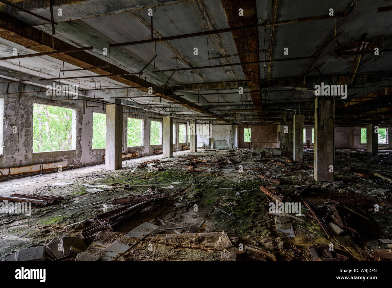 Pripyat (prypjat): verlassenen Supermarkt in Tschernobyl (Tschernobyl) Ausschluss Zone, Kiev Oblast, Ukraine Stockfoto