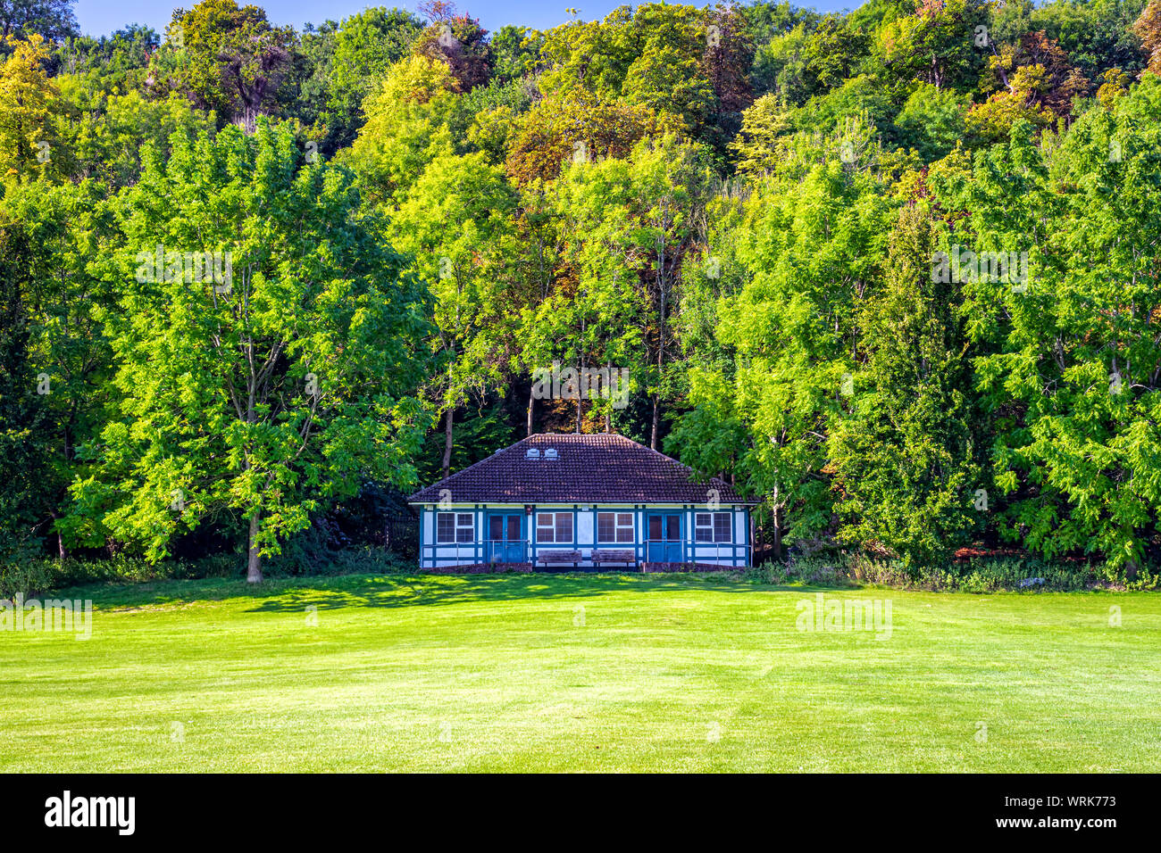 Sport Pavillon in städtischen Park Stockfoto