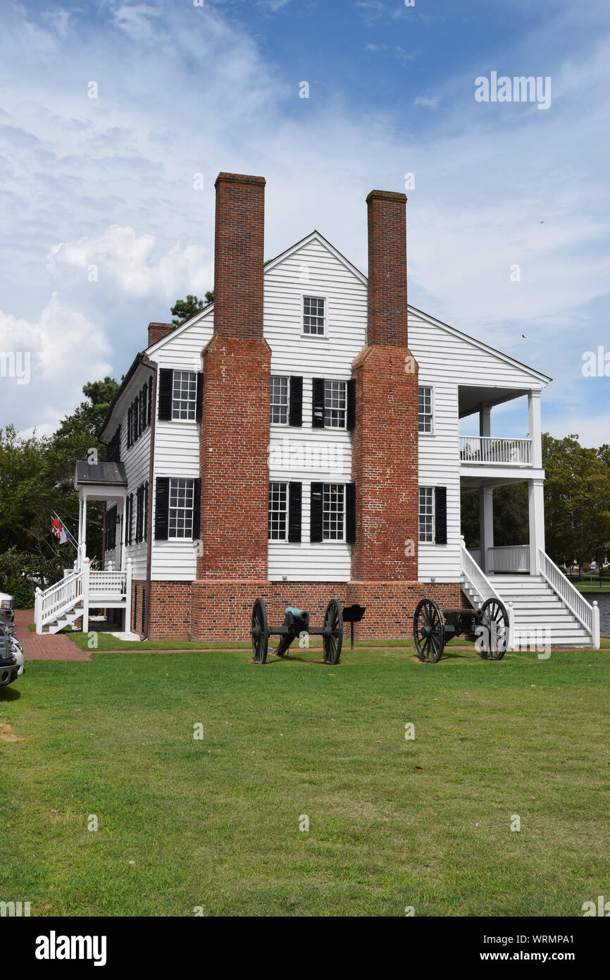 Die Penelope Barker Haus in Edenton, North Carolina, USA. Stockfoto