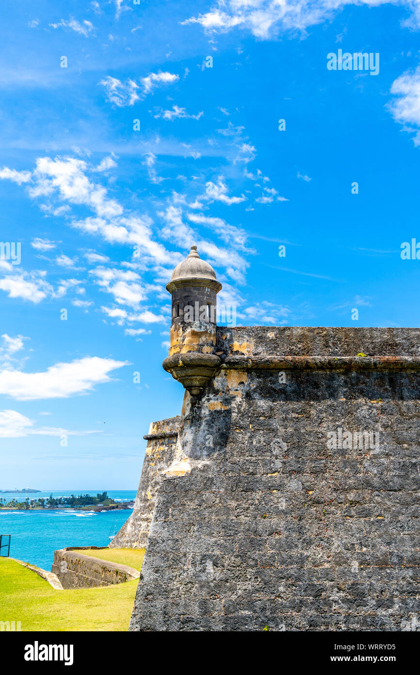 Fort San Felipe del Morro, Puerto Rico. Stockfoto