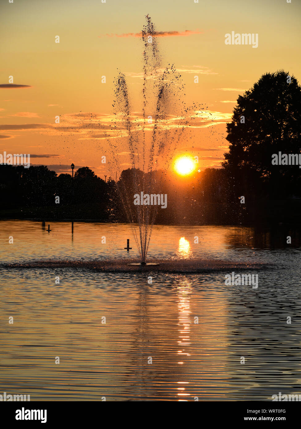 Hochhaus Brunnen in Andrew Haydon Park Stockfoto