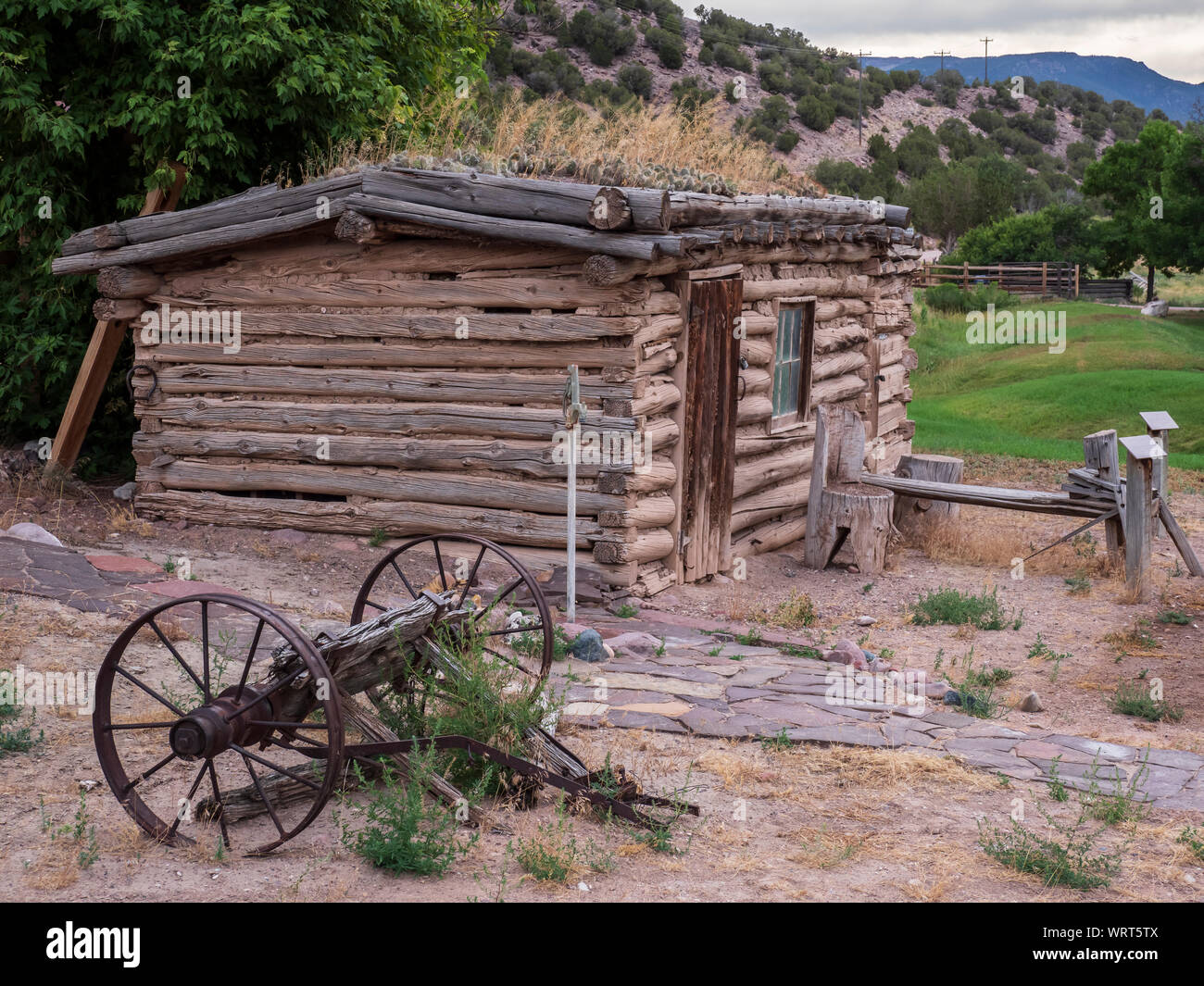 Hühnerstall, John jarvie Historisches Anwesen, Braun Park, Utah. Stockfoto